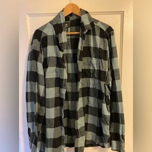 H &M back and blue flannel, XXL never worn